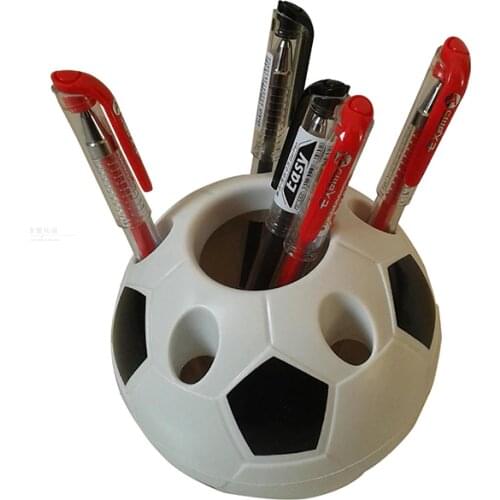 1PC creative pen container Football modeling Multi-function Toothbrush holder/pen holders gift office organizer School