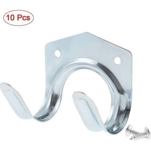 10 Metal Tool Storage Wall Hook Garden Garage Tools Double Hanger Holder Hanging Hooks For kitchen Bathroom Household Items Hook