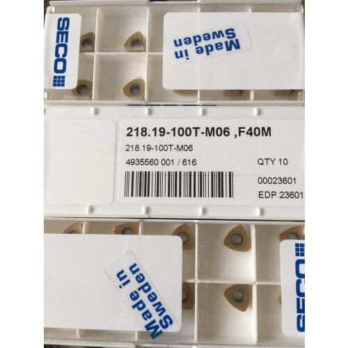 10 PCS CARBIDE INSERT 218.19-100T-M06 F40M