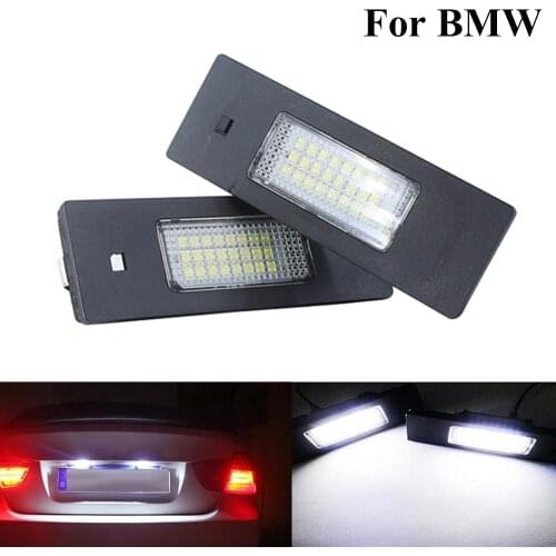 2 pcs 12V LED Number License Plate Light truck Signal Lamp car lighting Error Free for BMW 1 6 Z Series E63 E64 E81 E87 E85 E86
