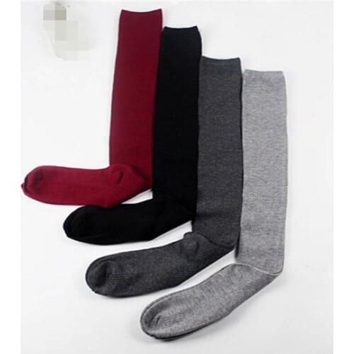 2019 Brand New Fashion Hot Womens Warm Knit Over The Knee Winter Warm Stockings Long Cotton Solid