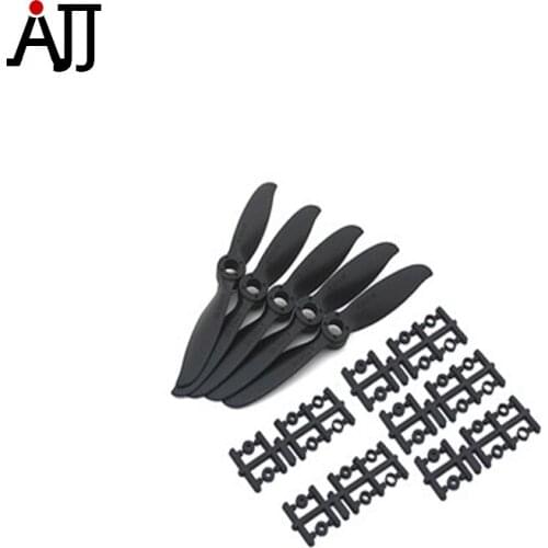 5pcs/bag Rctimer 6x4 6040 Sport Precision Propeller with Shaft Adaptation Black Color Pro 5*6x4E
