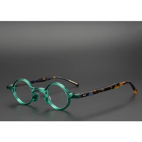 Acetate Vintage Eyeglasses Frames Men Retro Small Round Glasses Women Optical Myopia Prescription Frame Clear Eyewear Man Oculos