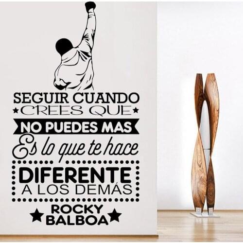 Boxing Quotes Wall Decals Living Room Decor Vinyl Wall Stickers Home DecoratioN Fitness Centre Modern Office Window Murals Z090