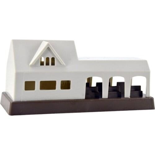 D1059 Suitable for electric track train scene accessories US train station Children track scene educational toys gifts