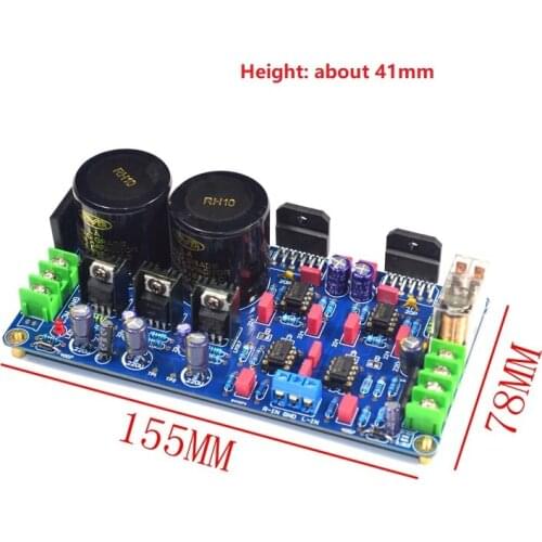 Dual 5534+LM3886HIFI power amplifier board 68W+68W