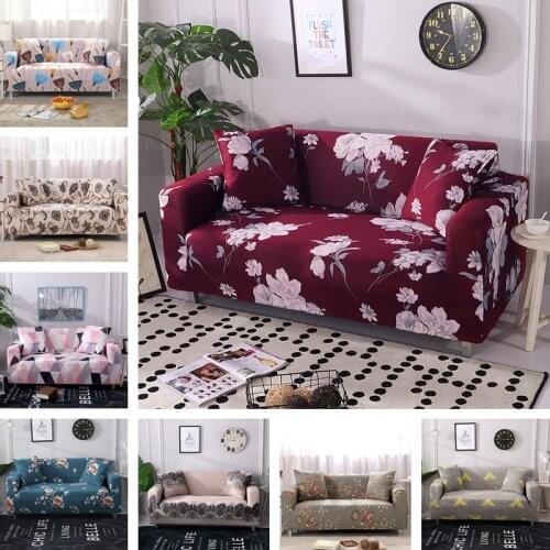 Stretch Slipcovers 1/2/3/4 Seater Sofa Cover Room Couch Armchair Cover Lovechair Loveseat Protect Cover Sectional 19 Styles