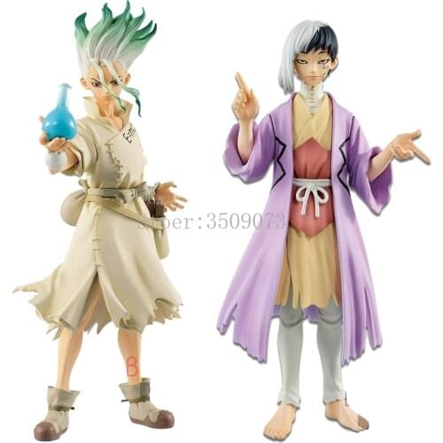 20cm Anime Figure Dr.STONE Senkuu Ishigami Action Figure Toys Dr.STONE Ishigami Senkuu Figurine Collectible Model Doll Gift
