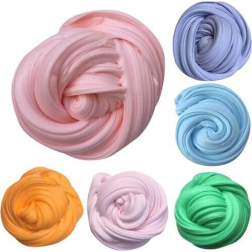 Cotton Beautiful Crystal Putty Clay Slime Fluffy Floam Mud Modeling Children Intelligent Plasticine Magic Fruit Gift Kid Toy