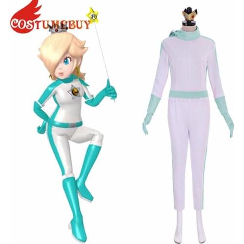 Costumebuy Kart 8 Rosalina BikeSuit Cosplay Costume Women Jumpsuit Lady Halloween Outfits Costumes Custom Made