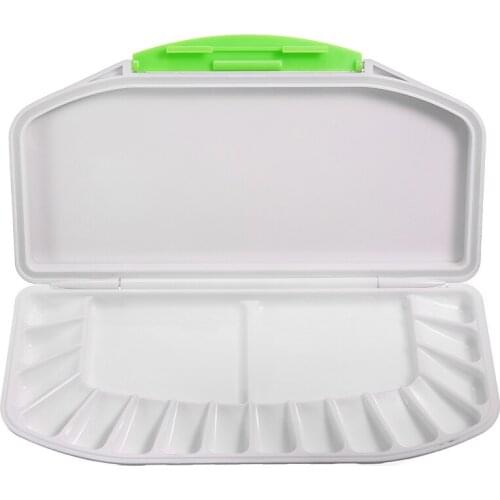 Paint Palette Solid Art Paint Tray White Plastic Paint Palette for Oil Painting Watercolor Art Drawing Tool School Sationery