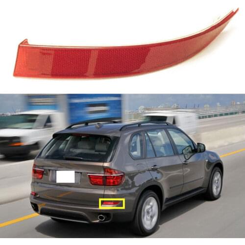 Red Rear Right/Left Bumper Reflector Lens Light Replacement for BMW E70 2011-2013 63147240998 63147240997