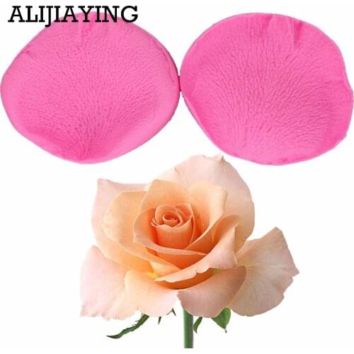 M1284 2Pcs/set Big Rose petals silicone sugar mold Wedding cake decorating tools Flower Fondant chocolate dessert tools