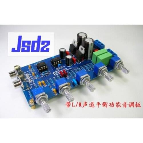 JS Amplifier kit NE5532 Preamp kit DIY Treble mediant Bass Blance volume