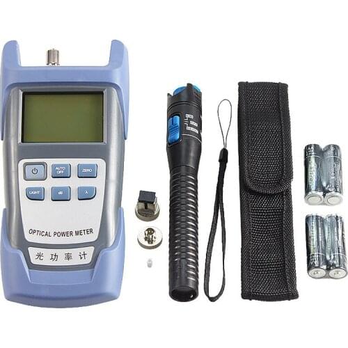 Fiber Optic FTTH ToolKits 6 In 1 Optical Fiber Fiber Cleaver Green Plastic and Strippers/Plastic VFL 1mW/Optical Power Meter 1mW