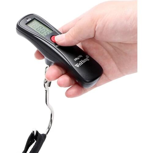 Portable Mini Fishing Travel Luggage Weight Scale Electronic Digital Scale Hanging Strap Hook Scale 50kg 10g
