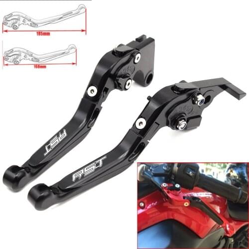 Motorcycle CNC Adjustable Foldable brake Clutch Levers for Aprilia RST1000 FUTURA 2001 2002 2003 2004 with Logo(RST)