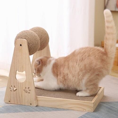 Sisal Ball Tturntable Cat Toy Grinding Claws To Relieve Boredom Itching Cat Toy Cute Bird Design Attract Attention Cat Toy