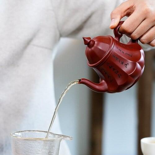 YIXING MUD DAHONGPAO HANDMADE KUNG FU TEAPOT WITH GIFT BOX