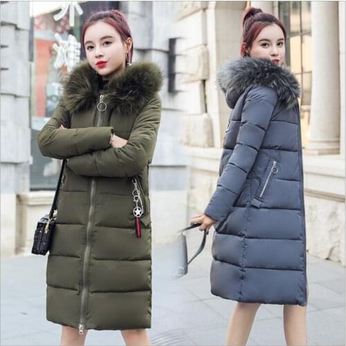 Winter Female Jacket 2019 Fashion Women Winter Coat thick Women Parka Warm Hooded Winter Jacket Women 4XL Z243
