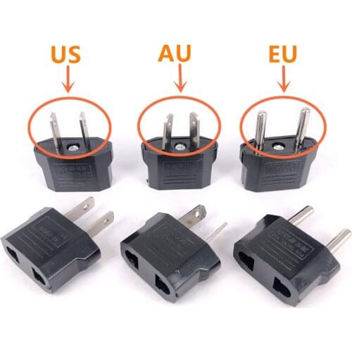 1PCS European US AU EU Plug Adapter American Japan China US To EU Euro Travel Power Adapter Plug Outlet Converter Socket