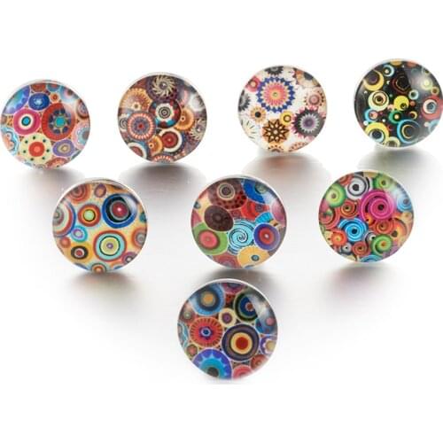 10pcs/lot Mix Styles Snap Jewelry Colourful Wood GLass Snap Buttons fit 18mm 20mm Snap Bracelet Buttons Jewelry