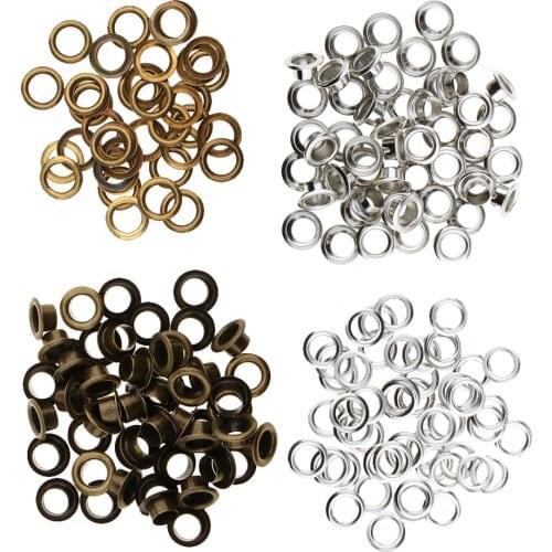 100pcs Sewing Crafts Accessory Grommets Eyelets Buckle For Scrapbook Leathercraft Clothing Decoration