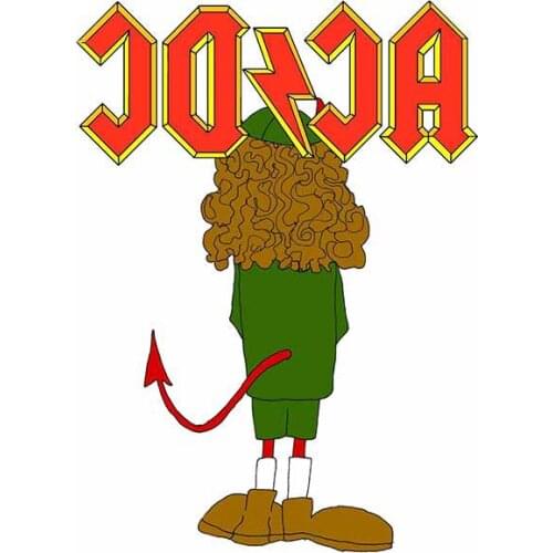 13cm DCAC DC AC Music Sticker Vinyl Decal Funny Car Sticker for Car Truck Window Bumper Laptop Decals Decoration