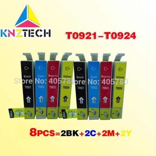 8pcs T0921/T0922/T0923/T0924 ink cartridge compatible for Stylus C91 CX4300