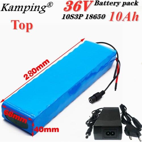 36V 10ah Battery E-bike battery pack 18650 lithium battery pack 350W High Power and Capacity 42V 10000mAh Ebike electric bicycle