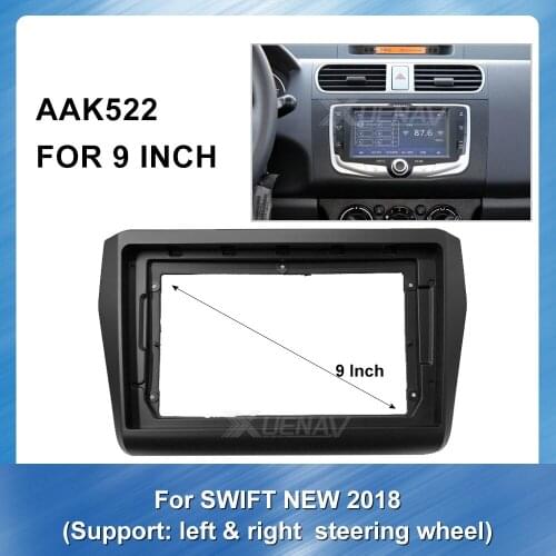 Car Radio Frame Fascia for SUZUKI SWIFT NEW 2018 (left&right) Stereo Dash Install Trim Panel Car Plate Kit Car Accessories