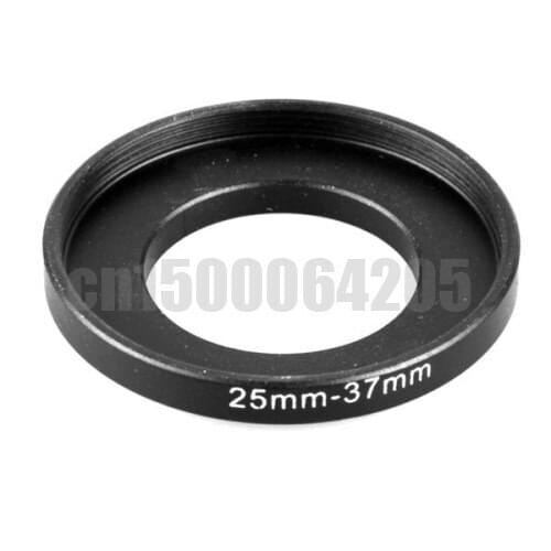 Free shipping 2pcs Black Step Up Filter Ring 25mm to 37mm 25mm-37mm 25-37mm