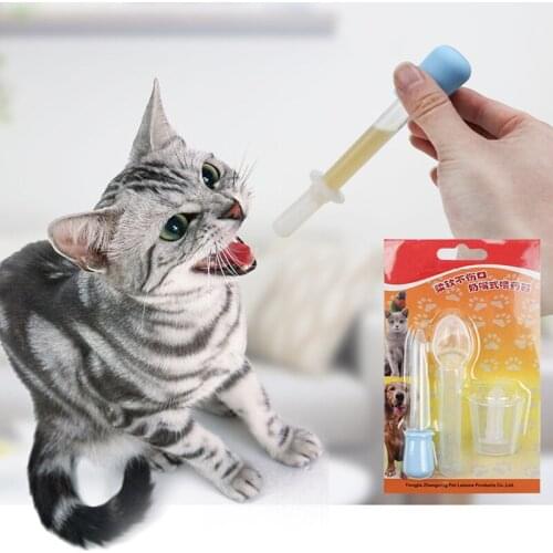 Cat Dog Puppy Pills Dispenser Feeding Kit Pet medicine dispensers Given Medicine Control Rods Syringe Doser Pet Feeder