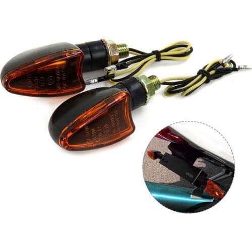 For Honda Suzuki Motorcycle Turn Signal Indicator Light Universal Front Back Flashing Halogen Light Blinker Flash Bike Lamp 12V