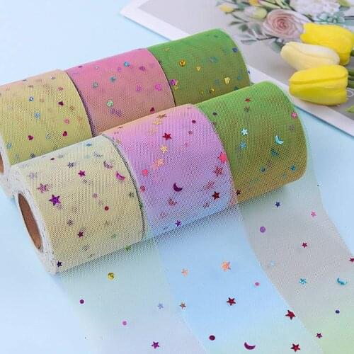 6cm/7.5cm/8cm/10cm Colorful stars/moon/heart-shaped DIY handmade headdress hair bow bouffant skirt shoes and hats accessories