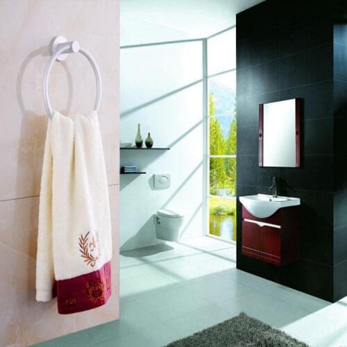 17cm * 19cm * 7cm Bathroom circular towel ring rack towel towel ring hanging space aluminum towel ring