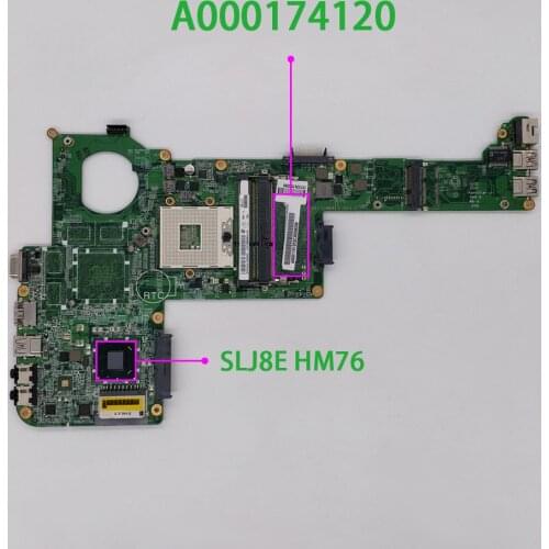 For Toshiba Satellite L840 L845 C840 C845 A000174120 DABY3CMB8E0 Laptop NoteBook Motherboard Mainboard Tested