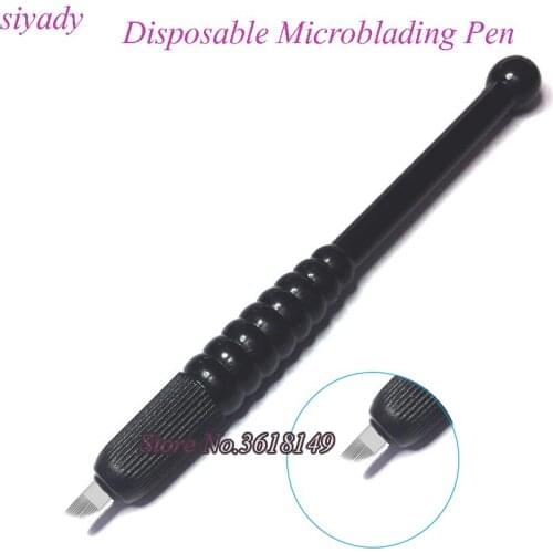 New Arrival Disposable Microblading Pen 12 for Permanent Makeup Plastic Eyebrow Manual Pen Caneta Microblading Tattoo Pens
