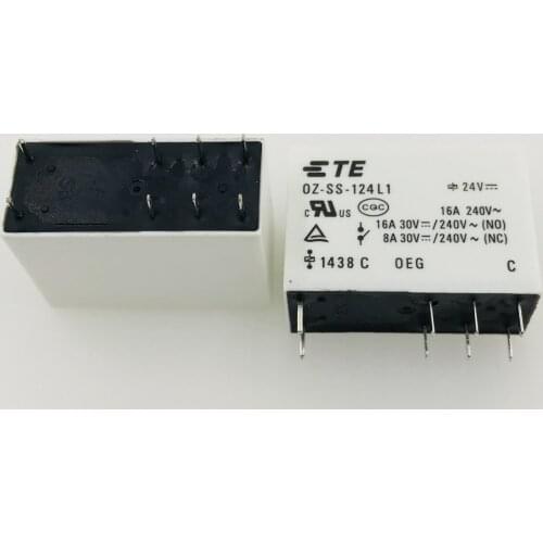 Original OZ-SS-124L1 8PIN 16A240VAC relays