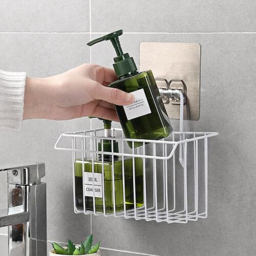 Hanging Storage Rack Kitchen Rag Dish Cloth Sponge Holder Storage Basket Bathroom Shampoo Towel Drain Rack Kitchen Organizer