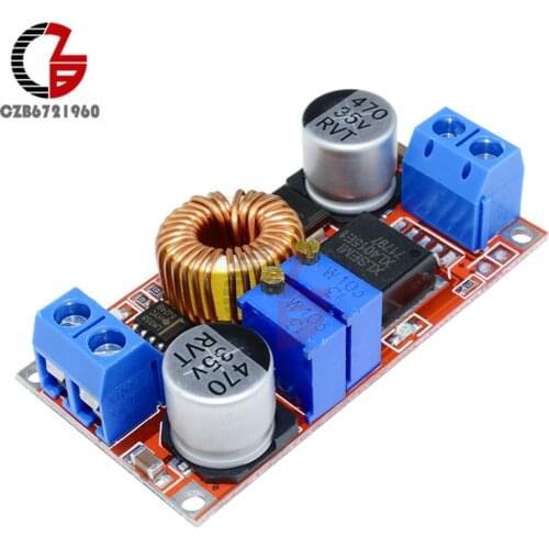 2PCS CC/CV Adjustable Max 5A Step Down Buck Charging Board XL4015 Lithium Battery Charger Converter DC-DC 0.8-30V to 5-32V