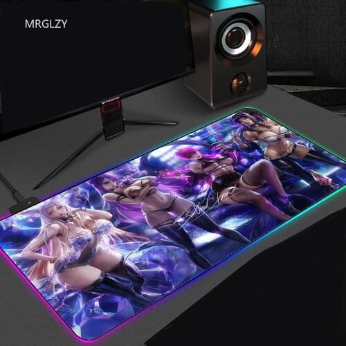 Sexy Gaming Mouse Pad Glowing Computer Mousepad Waterproof Computer Keyboard Mat gaming desk gaming mouse pad kawaii mousepad