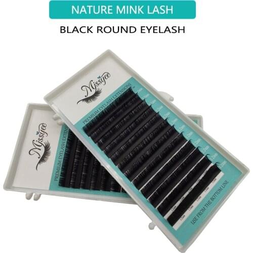 Eyelash Extension 12 Lines/Tray Mink Cilios Soft Professional Individual Eye Lash Extensions C/CC/D Curl False Lashes