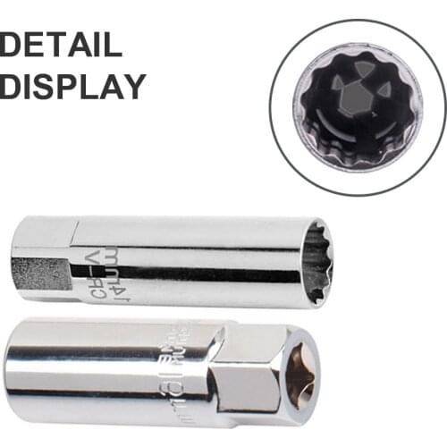 Steel Spark Plug Socket Magnetic Removal Tool Car Automobiles Repair Special Disassembly Tools 14mm/16mm