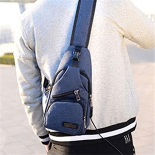 USB Charging Shoulder Bag Outdoor Bags Casual Waterproof Diagonal Bag Messenger Bags 2020 Hot Sale