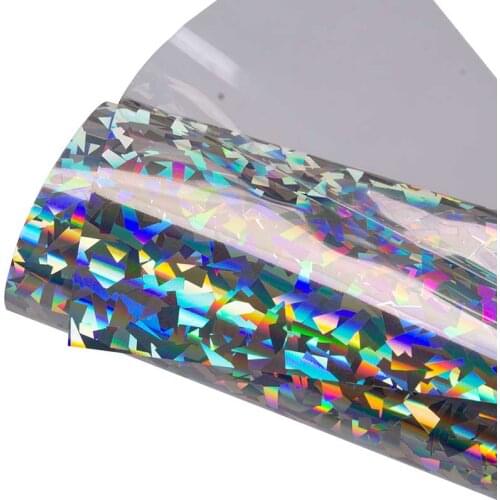 Heat Transfer Vinyl hologram Iron on transfer HTV Vinyl roll for garment heat press decor film easy cut and weed vinyls washable