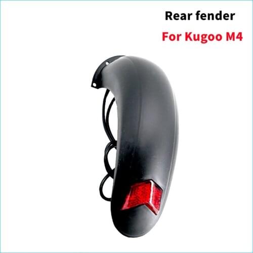 10 Inch Electric Scooter Rear Mudguard Fender Guard Cover Taillight for Kugoo M4 E-scooter Scooter Accessories Skateboard Parts