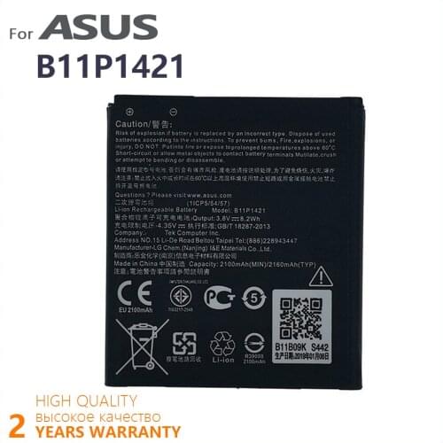 100% Original 2100mAh B11P1421 For ASUS ZenFone C ZC451CG Z007 4.5 High quality Batteries+Tracking Number