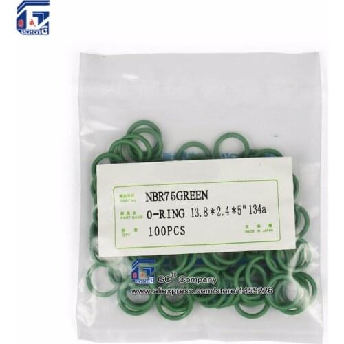 13.8 x 2.4mm ) #10 R134a Rubber Seal O Ring NBR O-Ring High Temperature Seals for Car A/C AC Air Conditioning