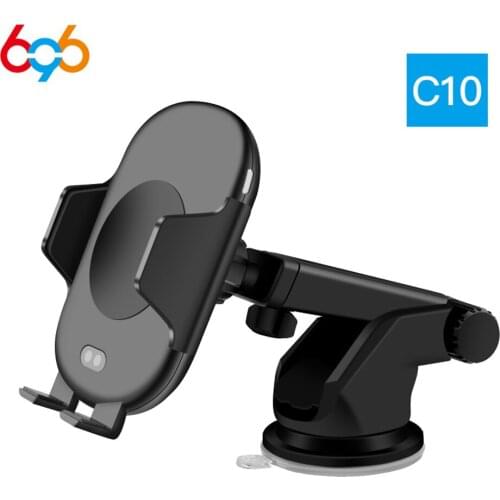 696 C11/C10/C9 vehicle-mounted Wireless Charger Car automatic Induction Fast Charger For iPhone XS 8 For samsung s8 Air Vent